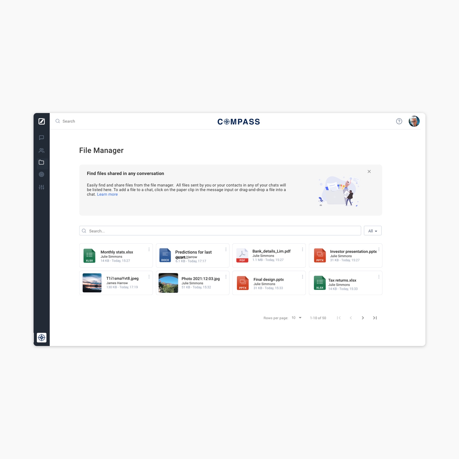 screenshot of Qwil Messenger